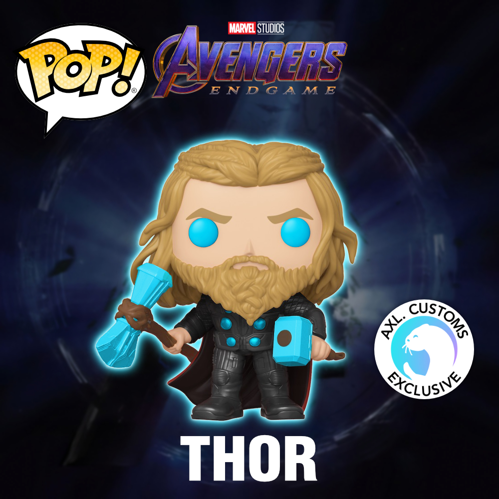 Custom Funko Pop Concept Avengers Endgame - Thor GITD