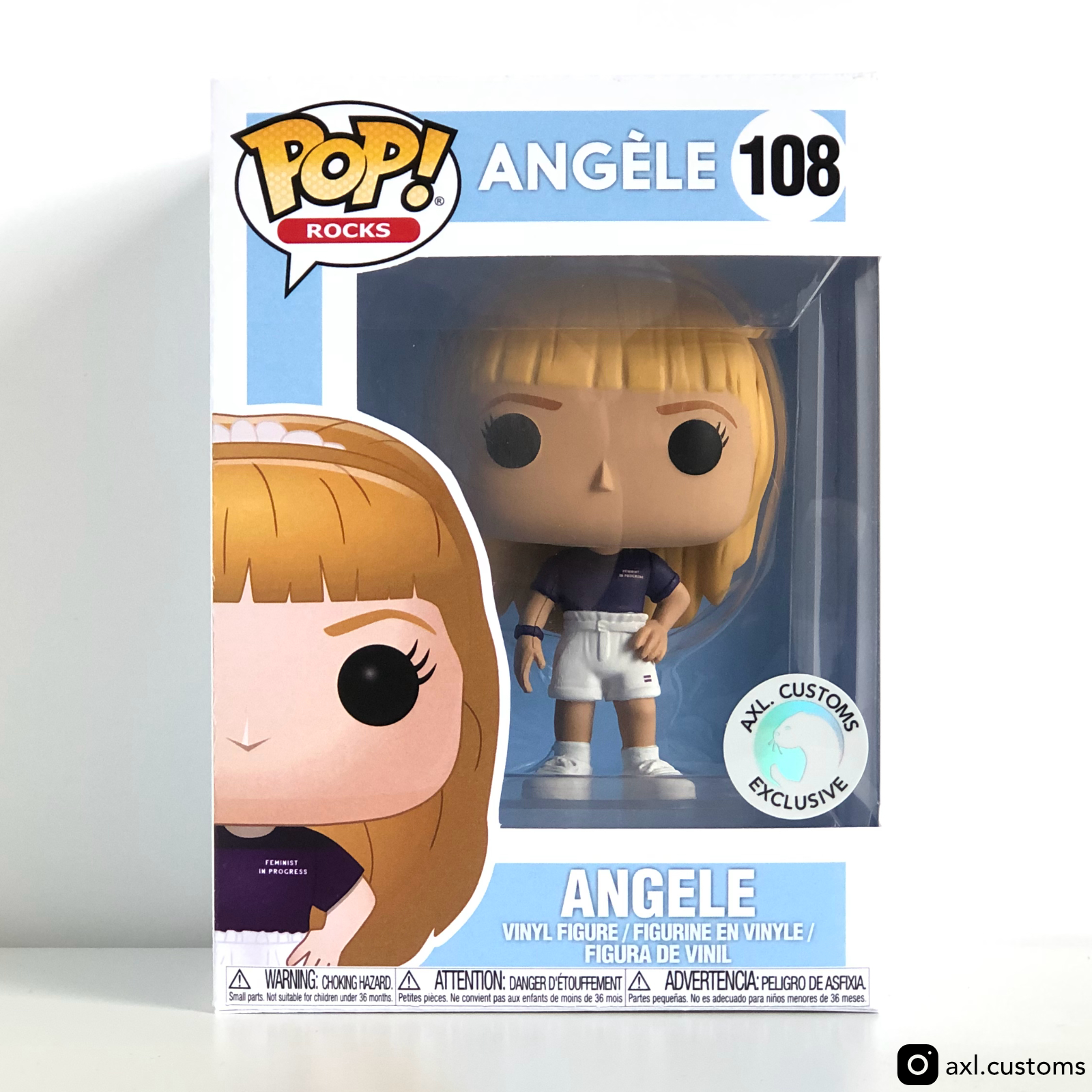 Front Shot Angèle Custom Funko Pop