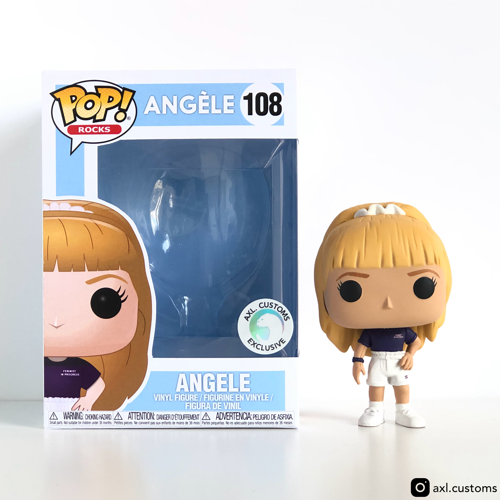 Front Shot Unboxed Angèle Custom Funko Pop