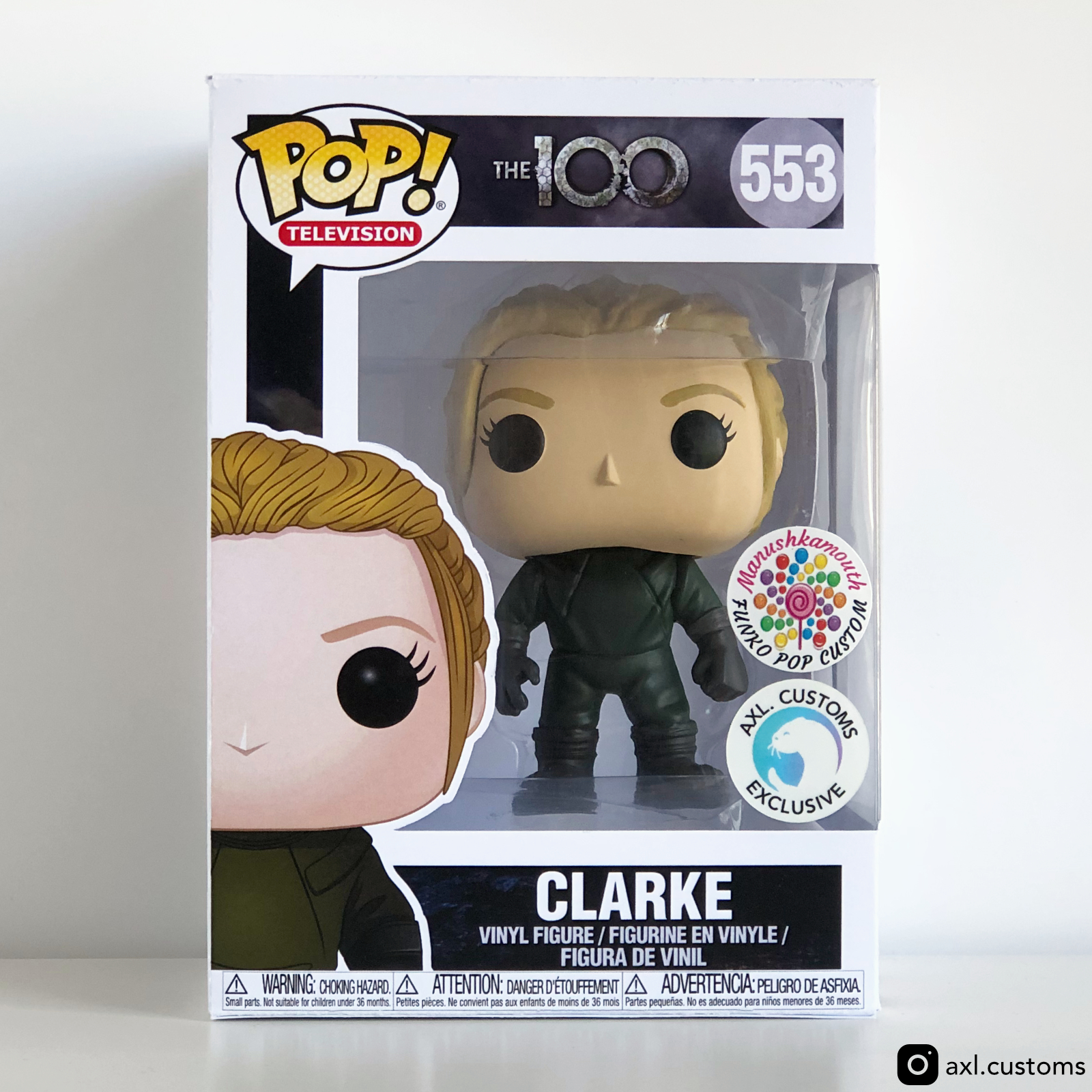Front Shot The 100 - Clarke Custom Funko Pop