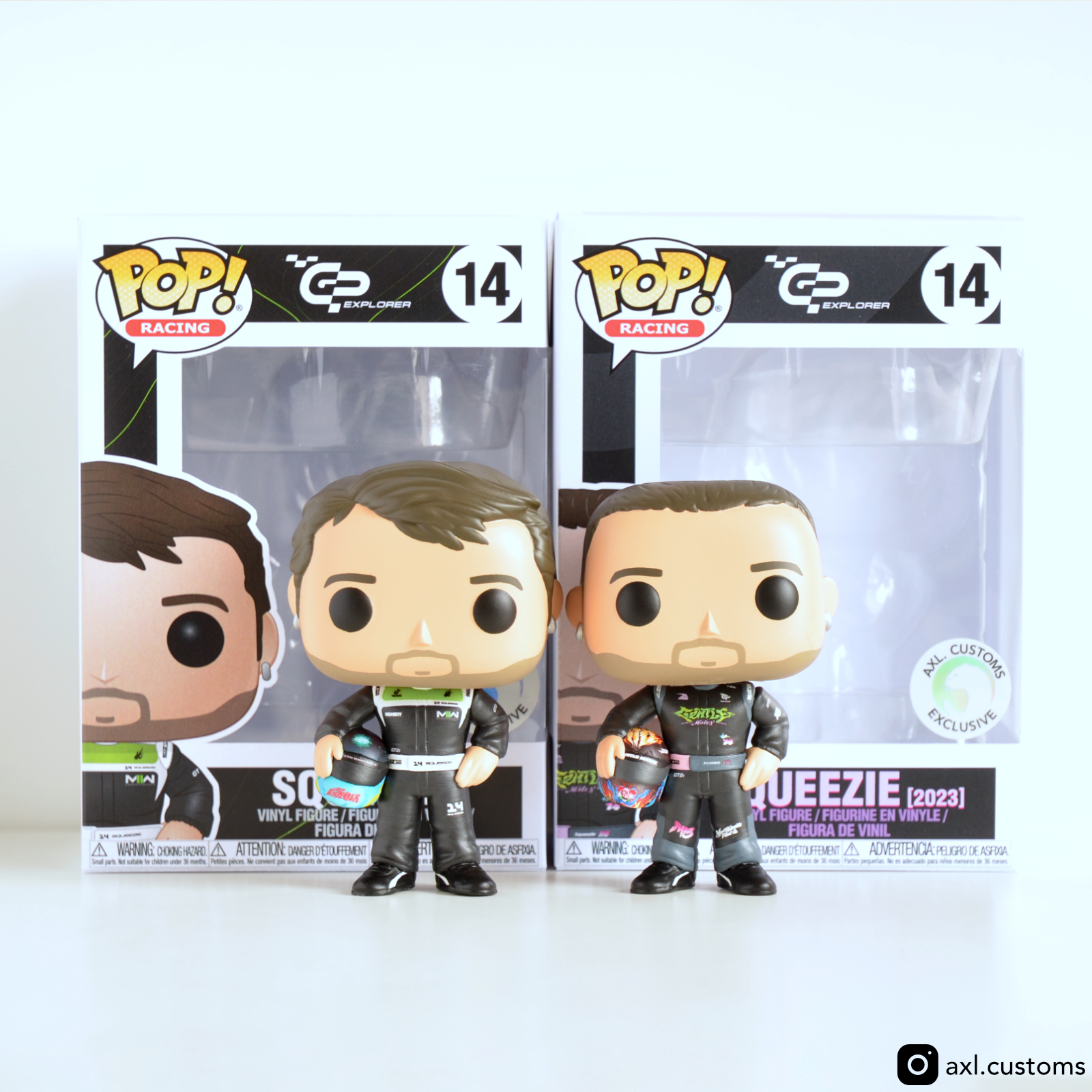 Group Shot GP Explorer 1 - Squeezie Custom Funko Pop