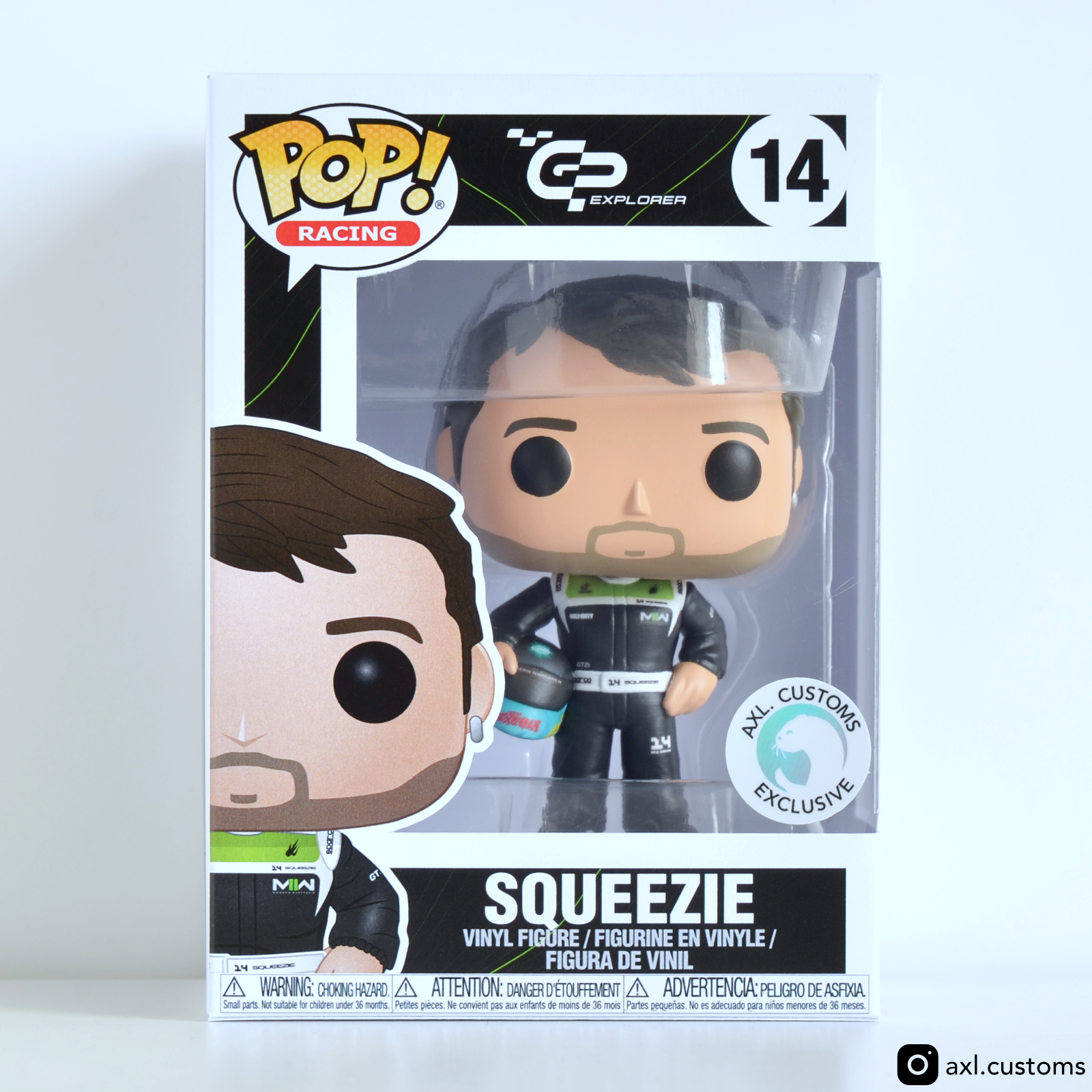 Front Shot GP Explorer 1 - Squeezie Custom Funko Pop