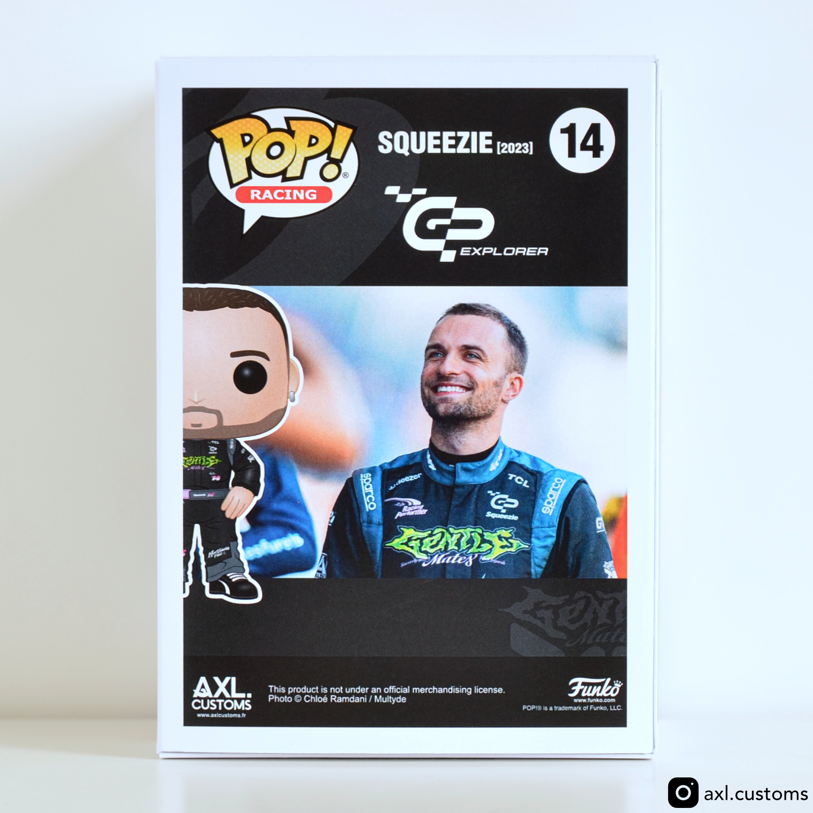 Back Shot GP Explorer 2 - Squeezie Custom Funko Pop