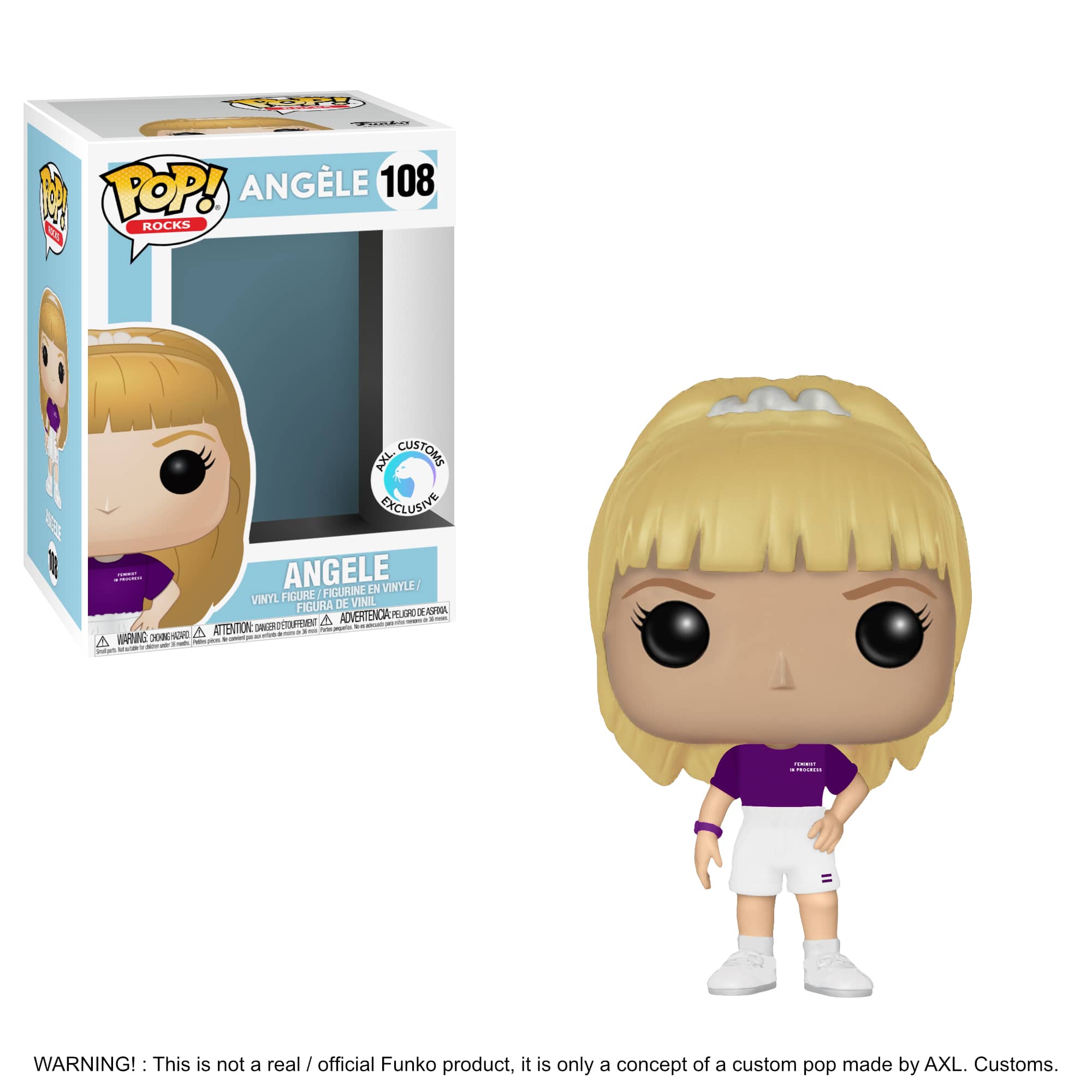 Glam Shot Angèle Custom Funko Pop