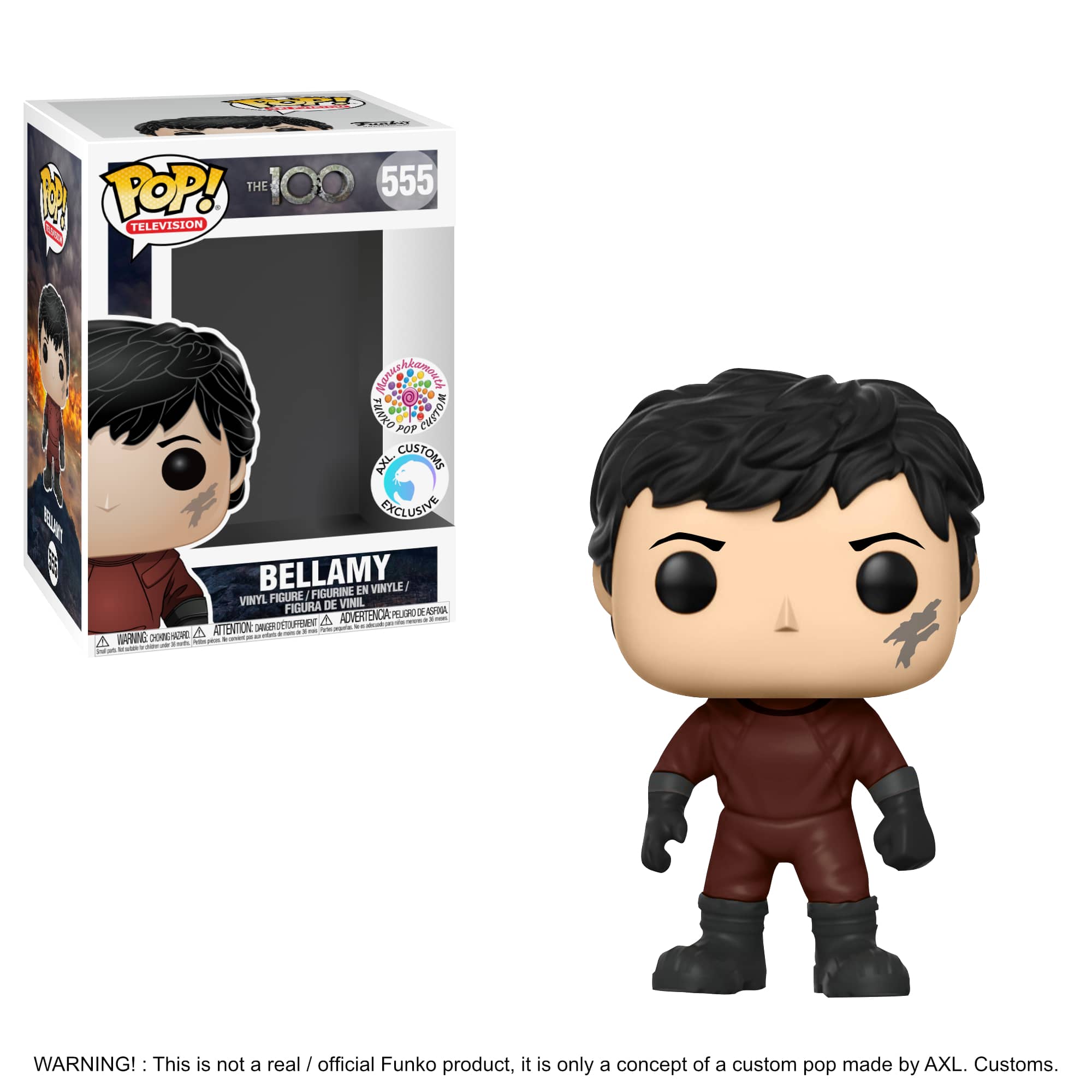 Glam Shot The 100 - Bellamy Custom Funko Pop