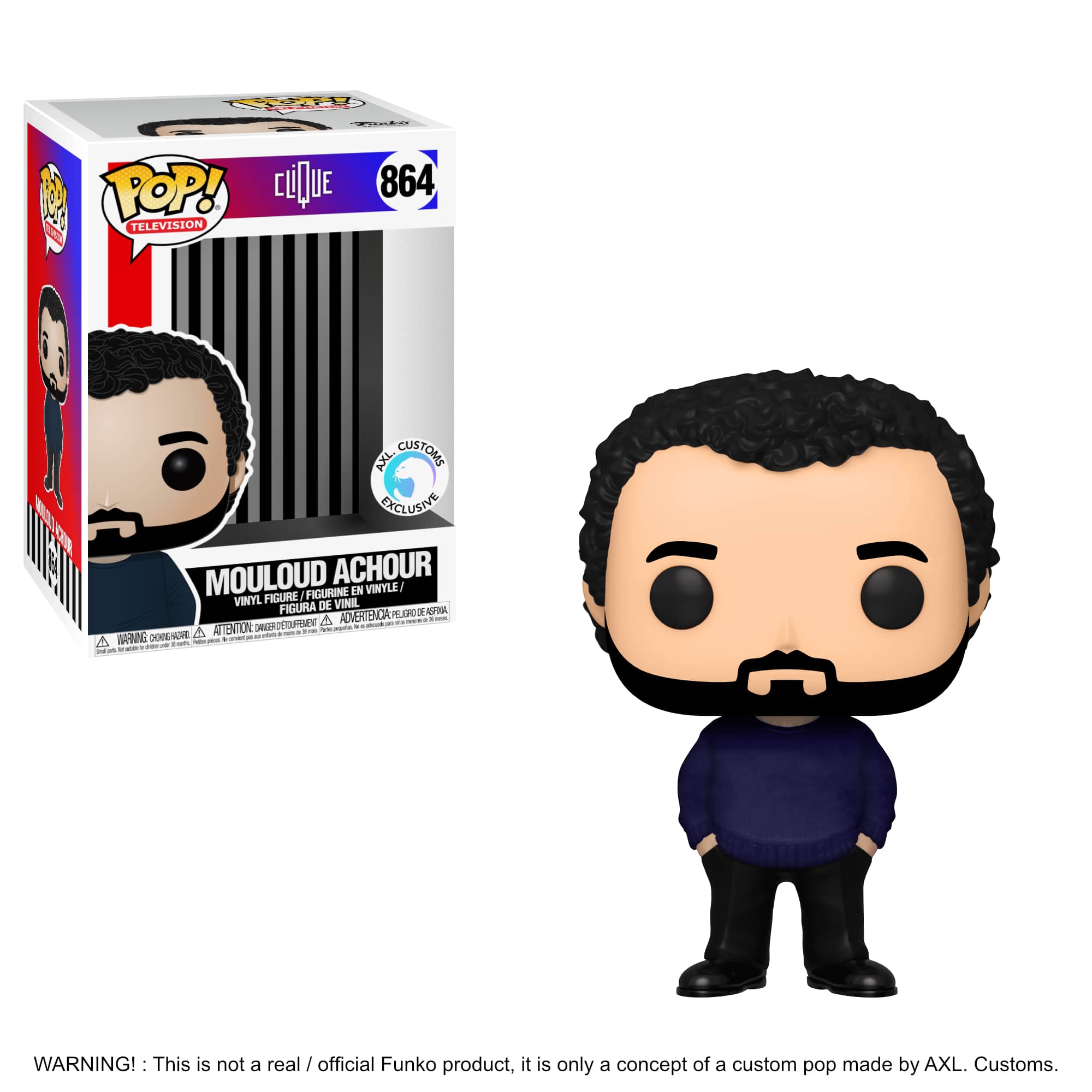 Glam Shot Clique - Mouloud Achour Custom Funko Pop