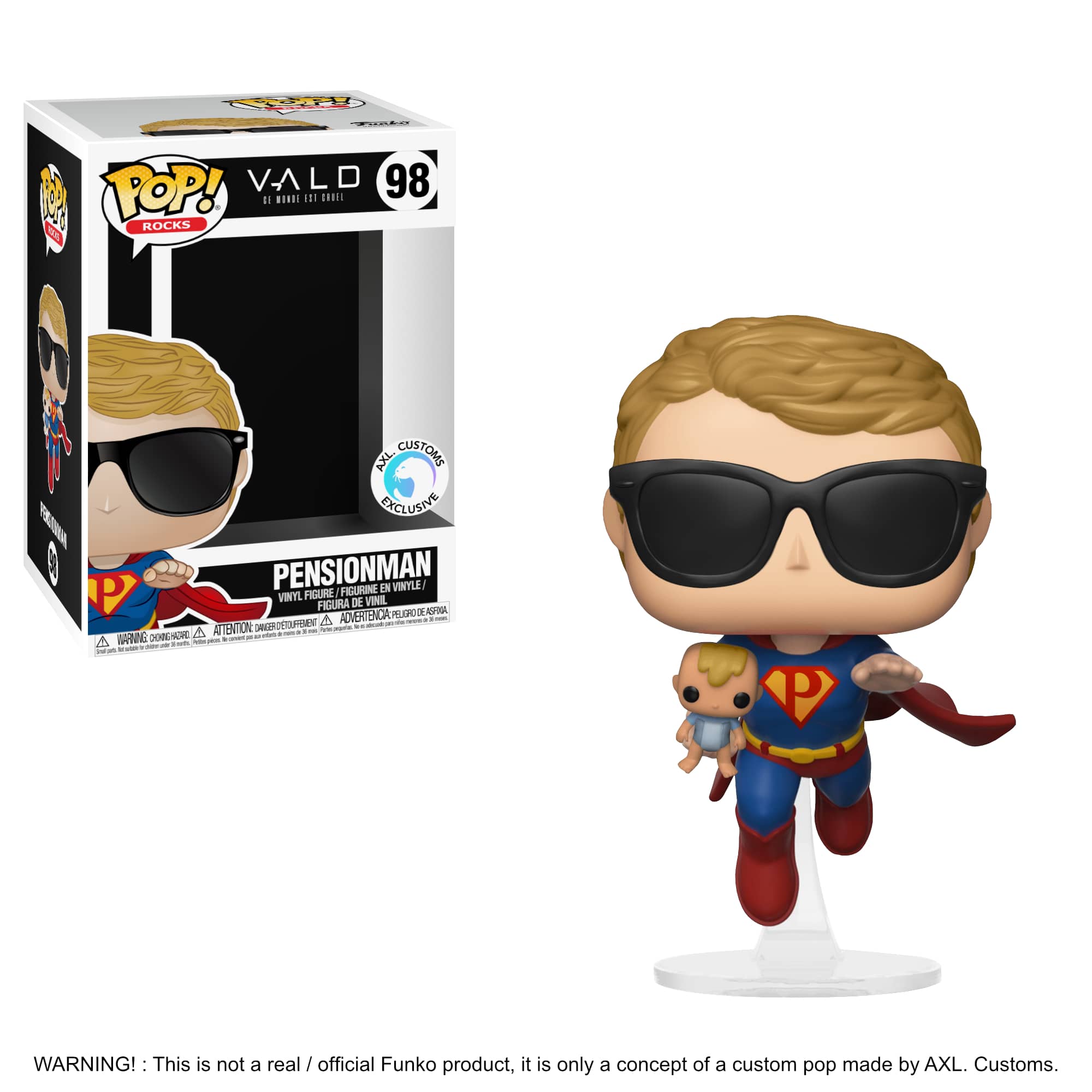 Glam Shot Vald : Ce monde est cruel - Pensionman Custom Funko Pop