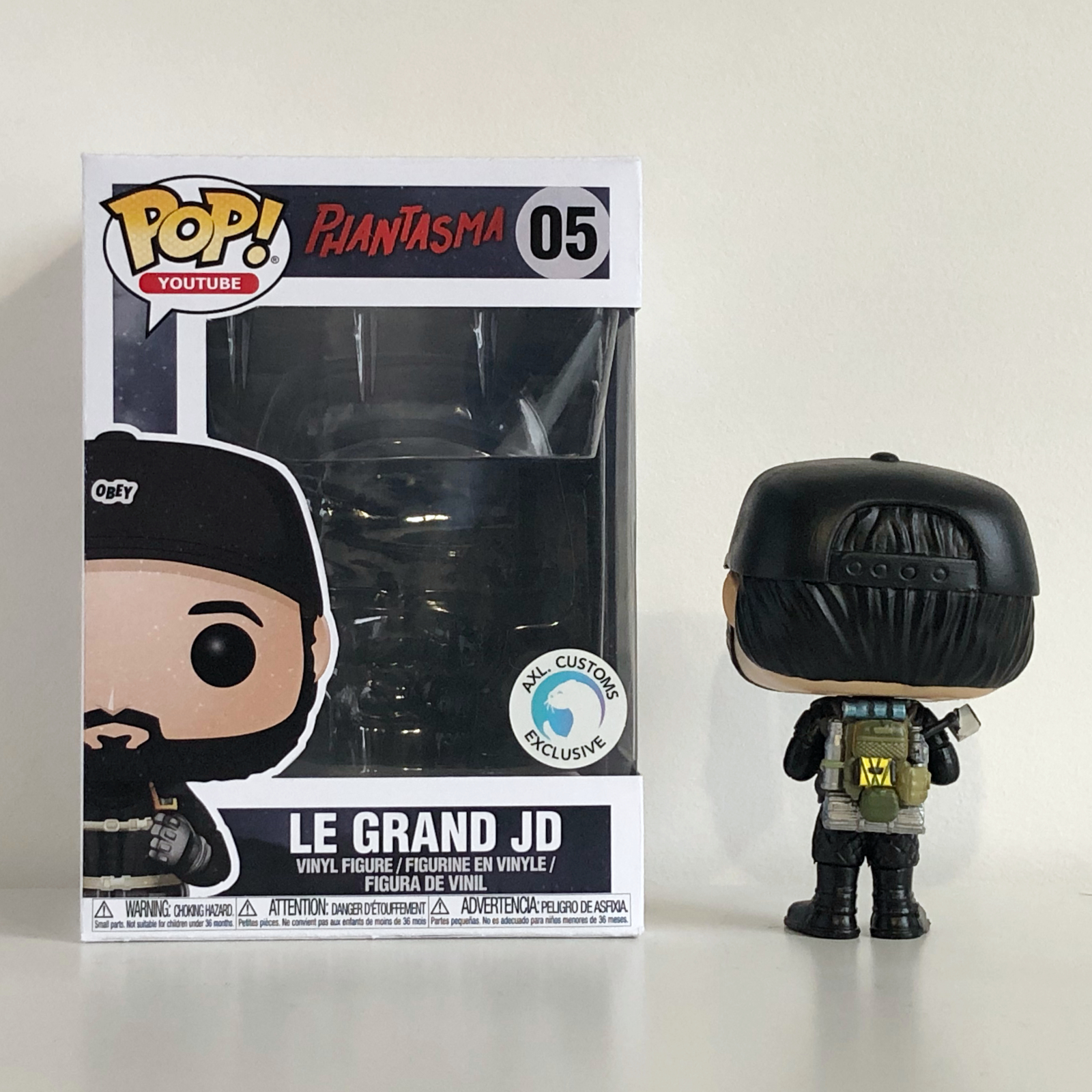 Front Shot Unboxed Back Phantasma - Le Grand JD Custom Funko Pop