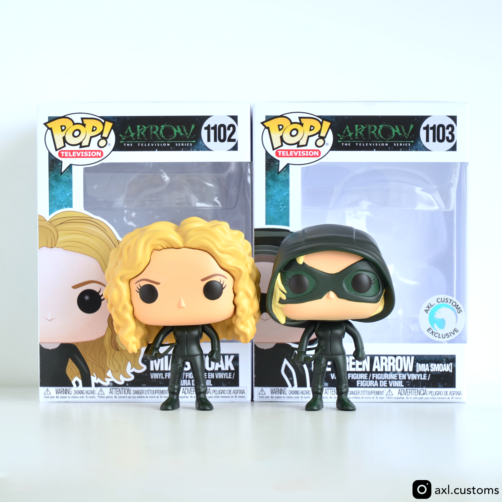Group Shot Arrow - Mia Smoak Custom Funko Pop