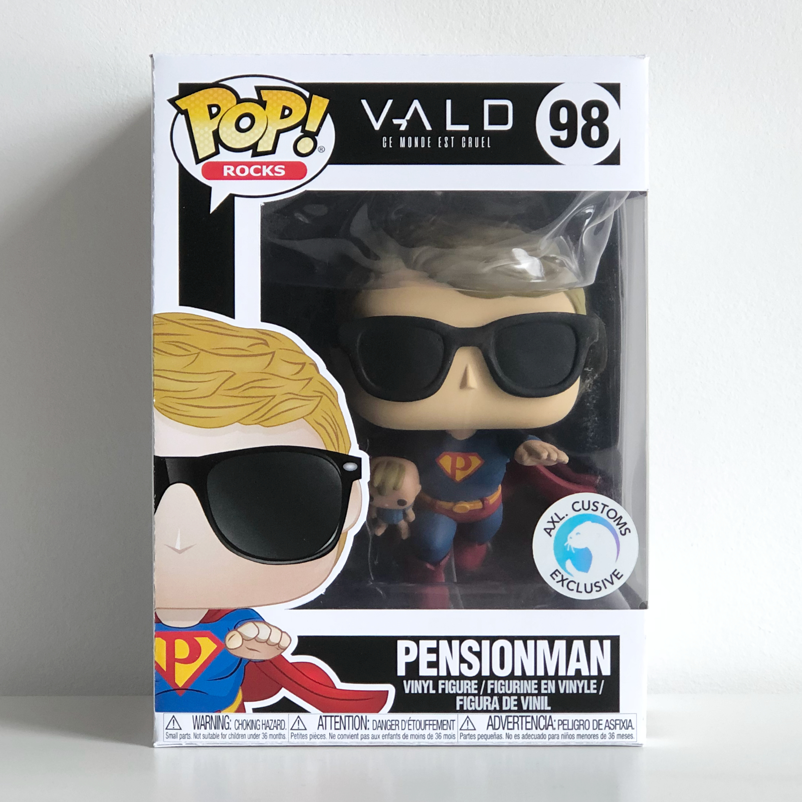 Front Shot Vald : Ce monde est cruel - Pensionman Custom Funko Pop