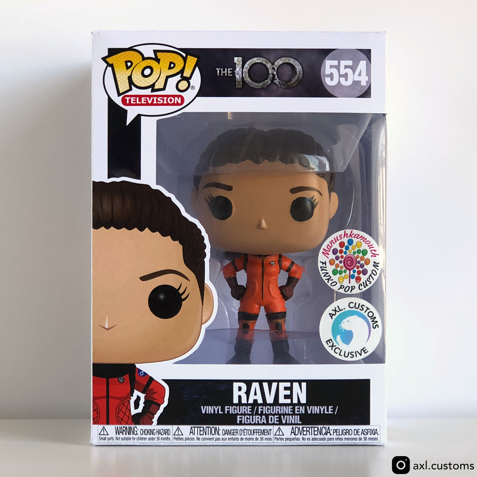 Front Shot The 100 - Raven Custom Funko Pop