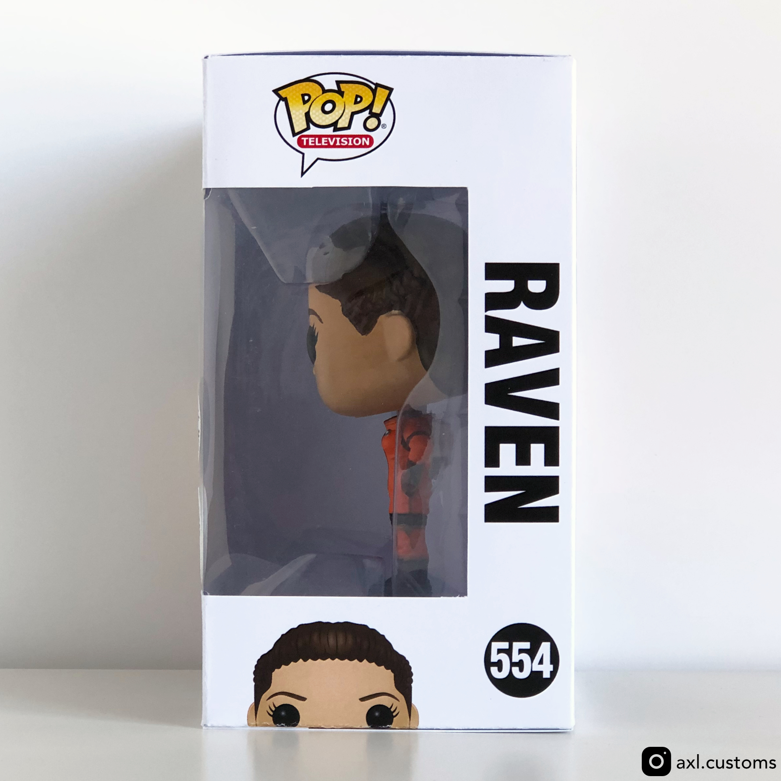 Window Side Shot The 100 - Raven Custom Funko Pop