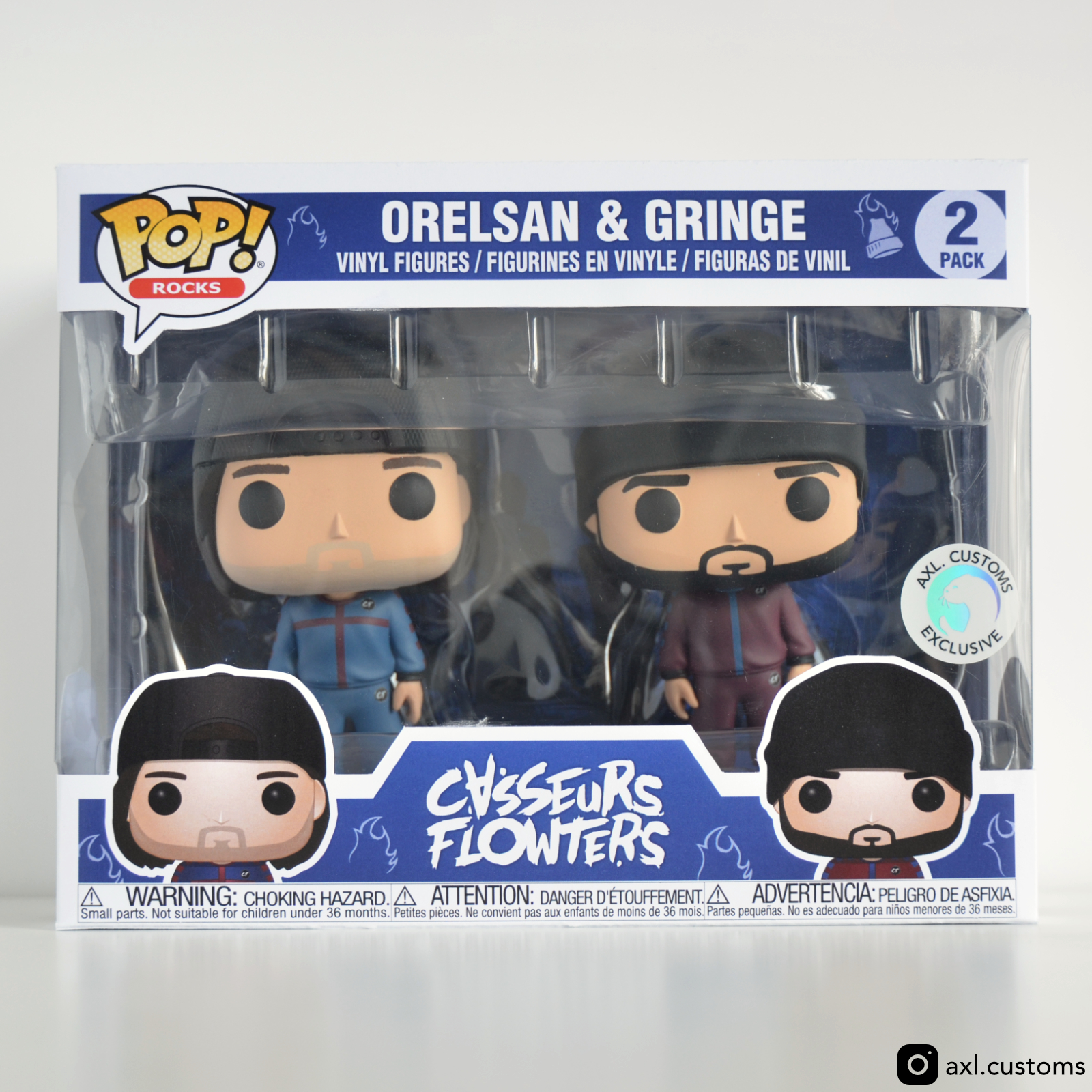 Front Shot Casseurs Flowters - Orelsan & Gringe Custom Funko Pop