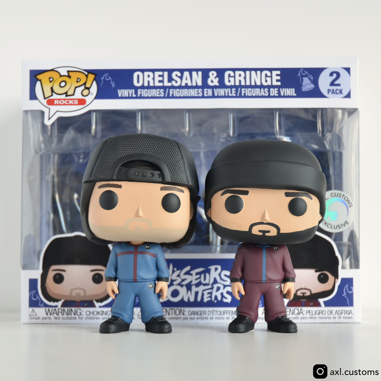Front Shot Unboxed Casseurs Flowters - Orelsan & Gringe Custom Funko Pop