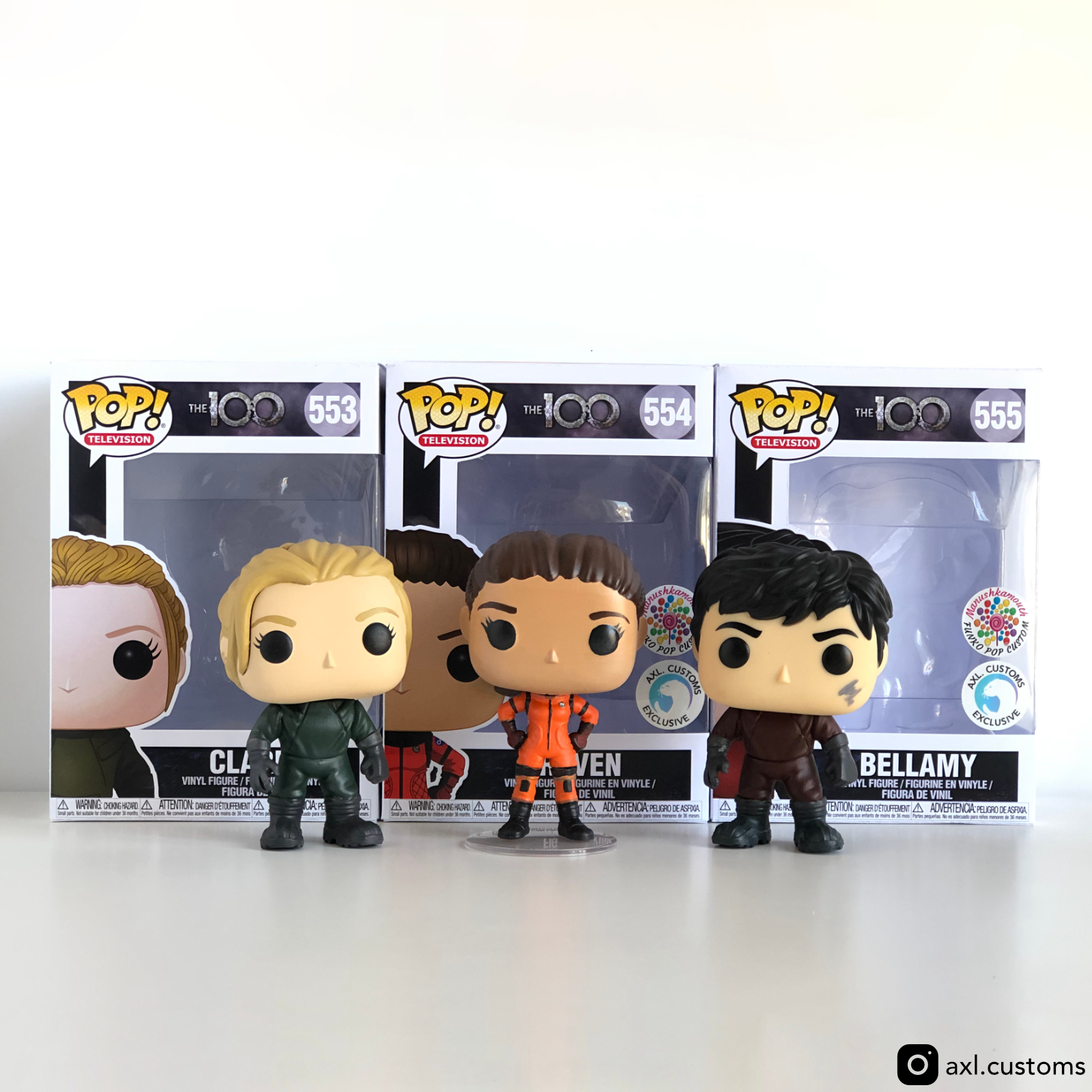 The 100 - S04E13 3-Pack Custom Funko Pop