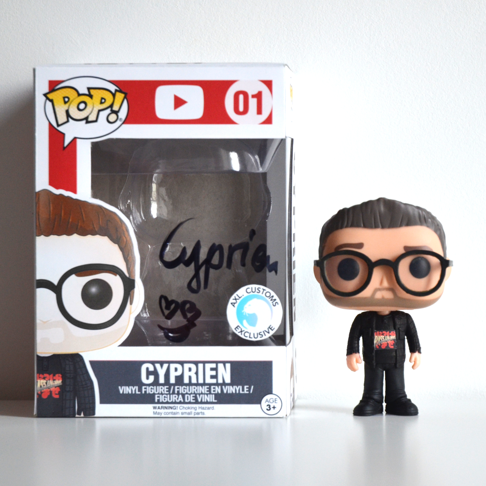 Front Shot Unboxed Cyprien Custom Funko Pop