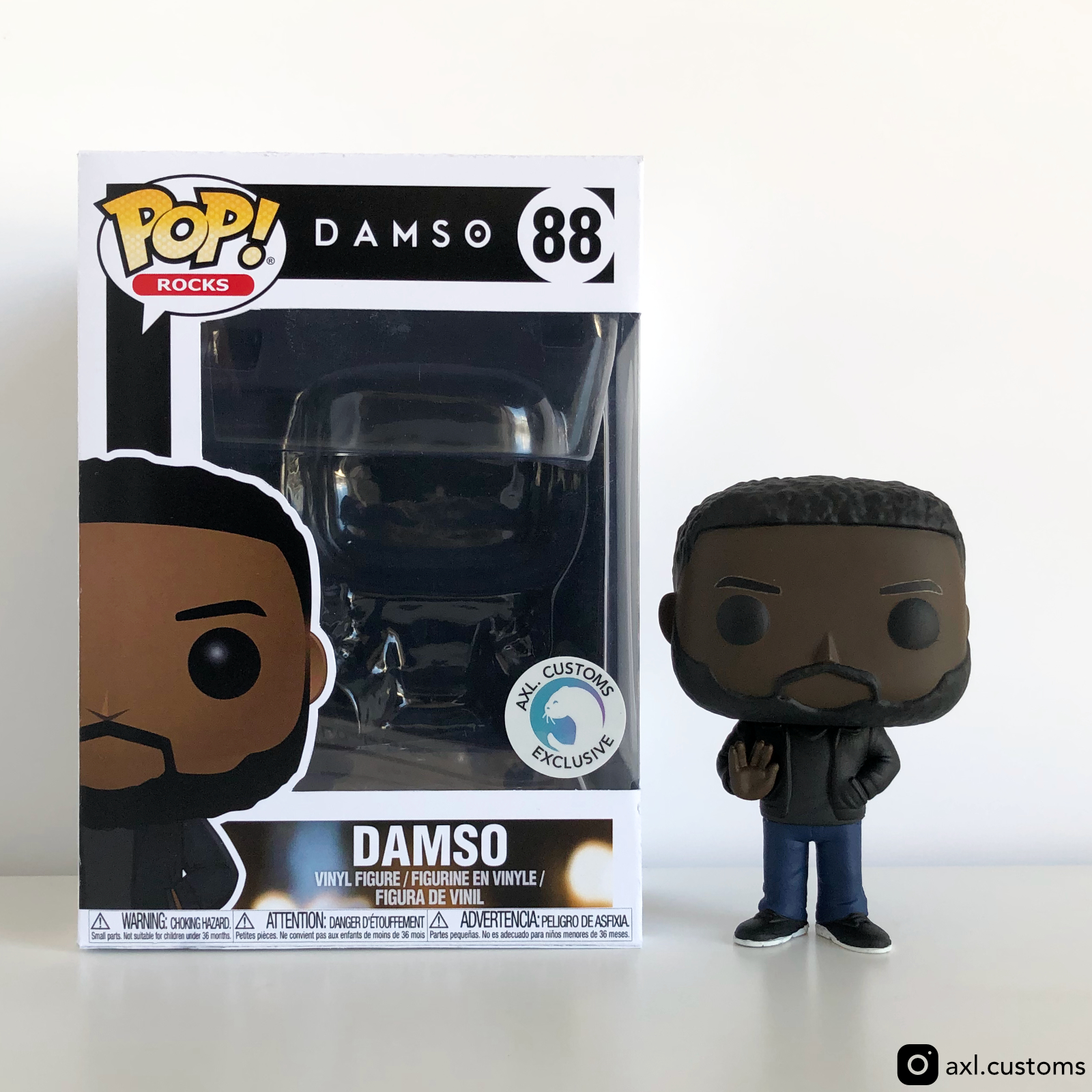 Front Shot Unboxed Damso Custom Funko Pop