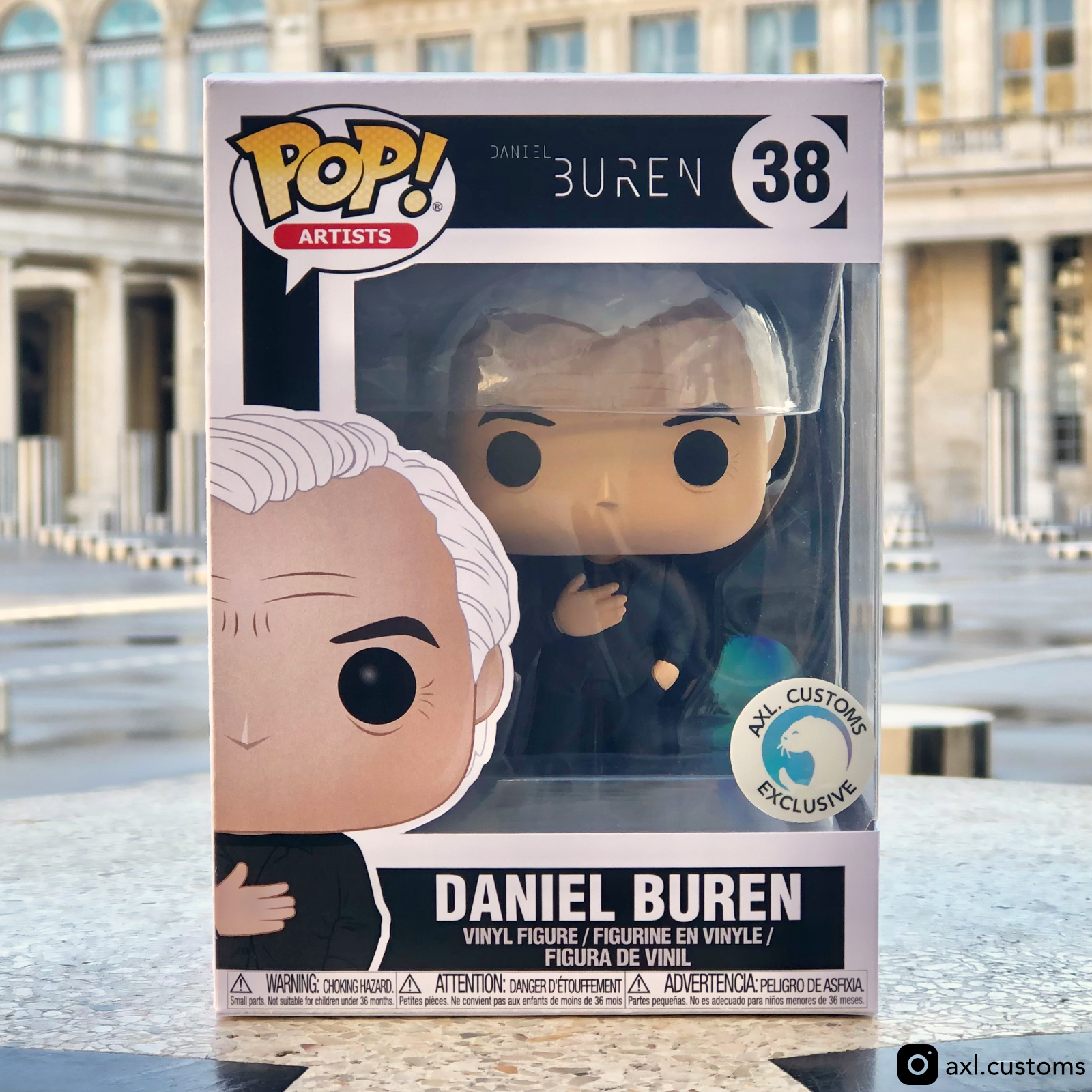 Front Shot Daniel Buren Custom Funko Pop