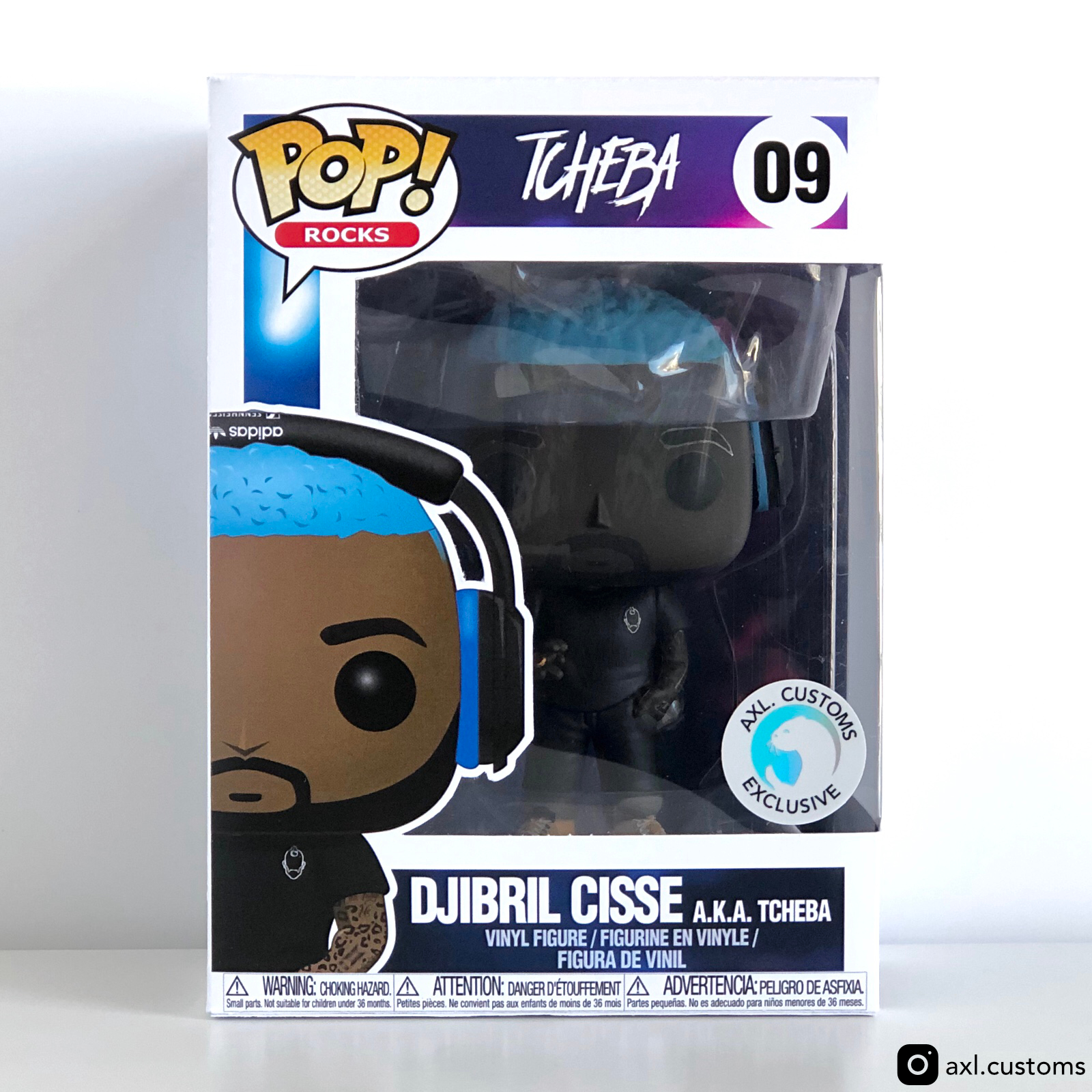 Front Shot Djibril Cissé A.K.A. TCHEBA Custom Funko Pop