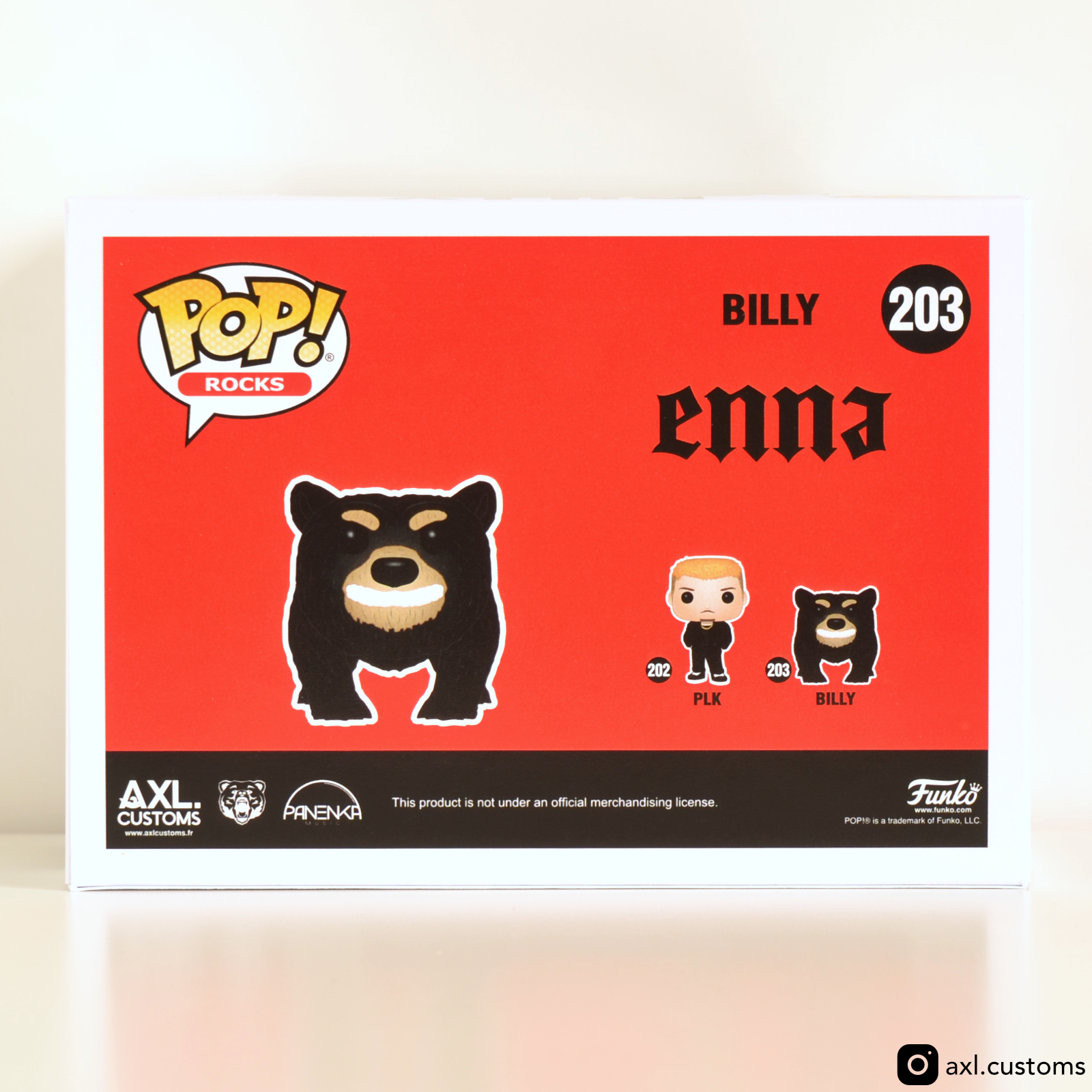 Back Shot Enna Music - Billy Custom Funko Pop