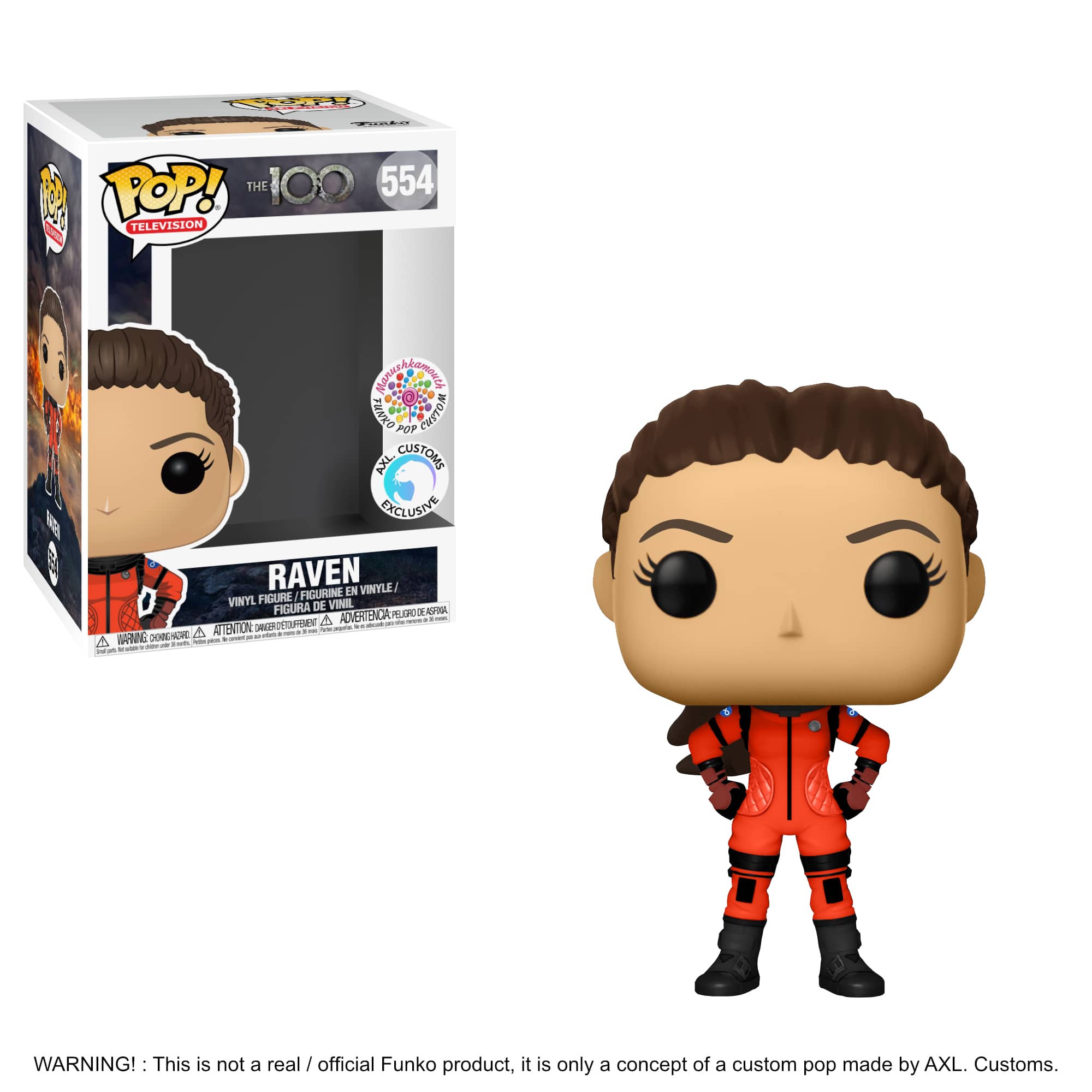 Glam Shot The 100 - Raven Custom Funko Pop