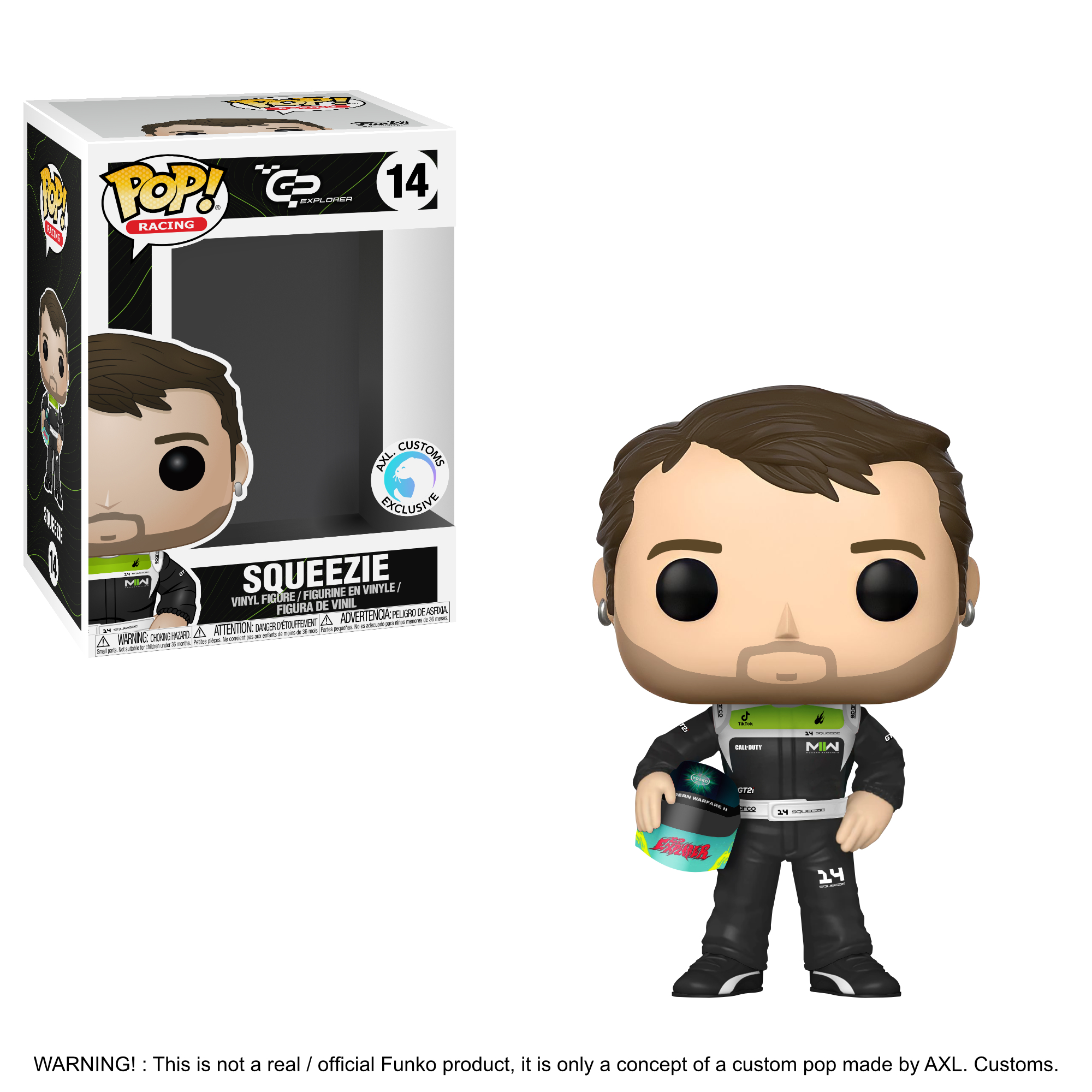 Glam Shot GP Explorer 1 - Squeezie Custom Funko Pop