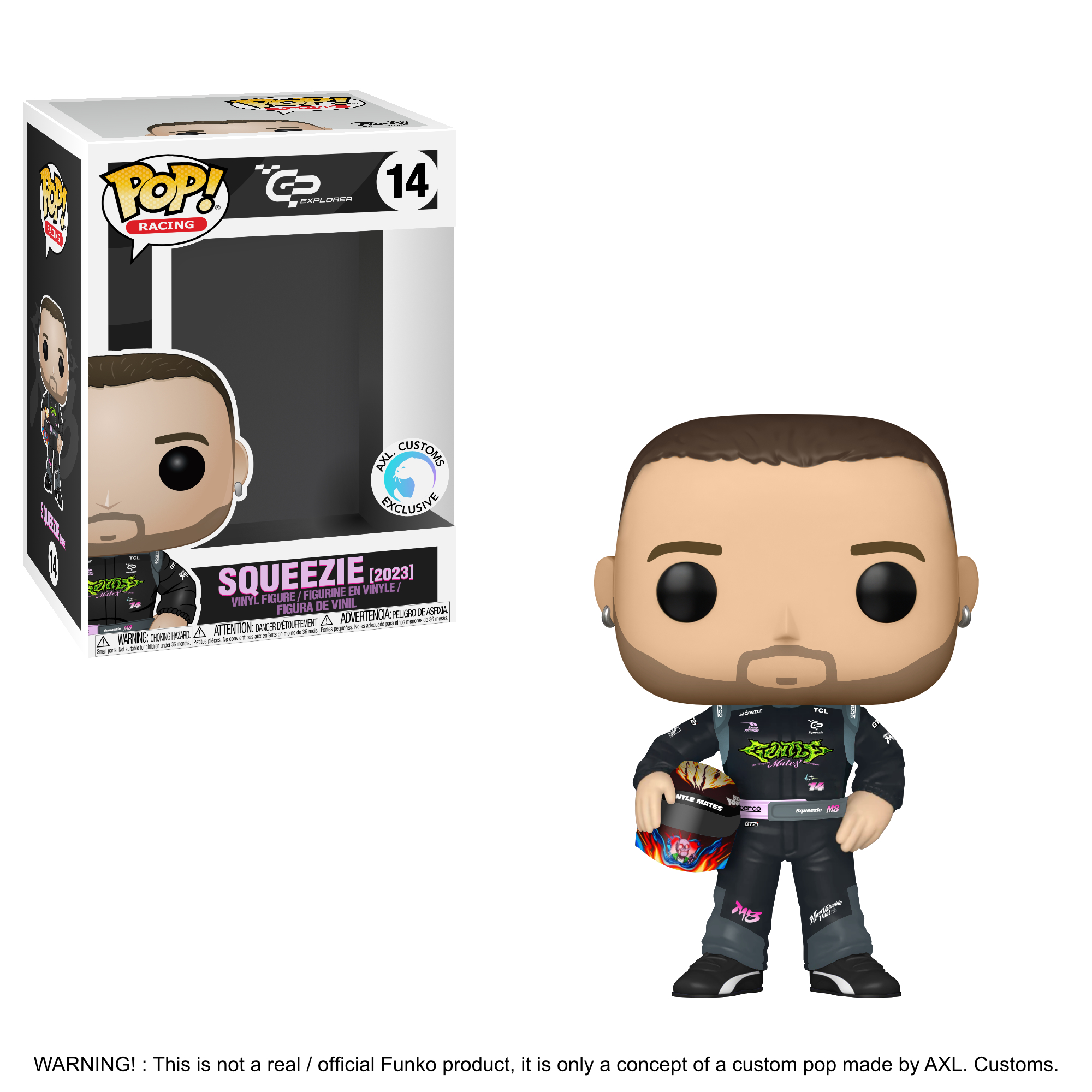 Glam Shot GP Explorer 2 - Squeezie Custom Funko Pop