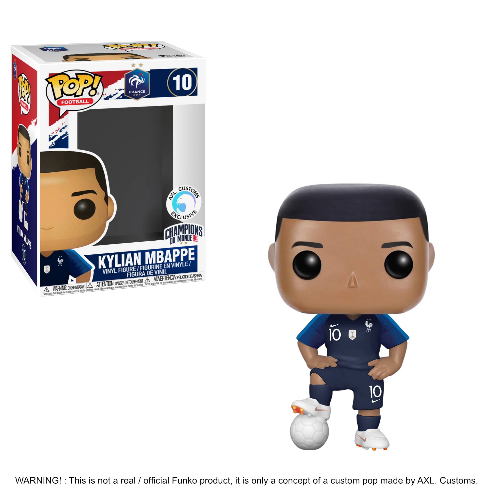Glam Shot Équipe de France - Kylian Mbappé Custom Funko Pop