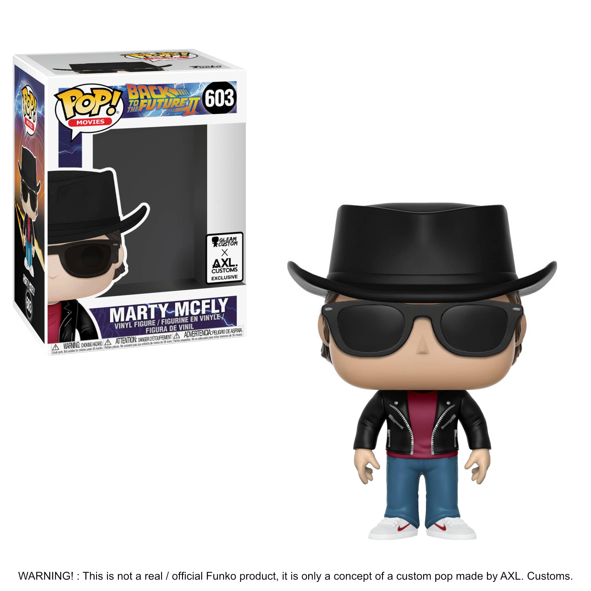 Glam Shot Back To The Future 2 - 1955 Marty McFly Custom Funko Pop