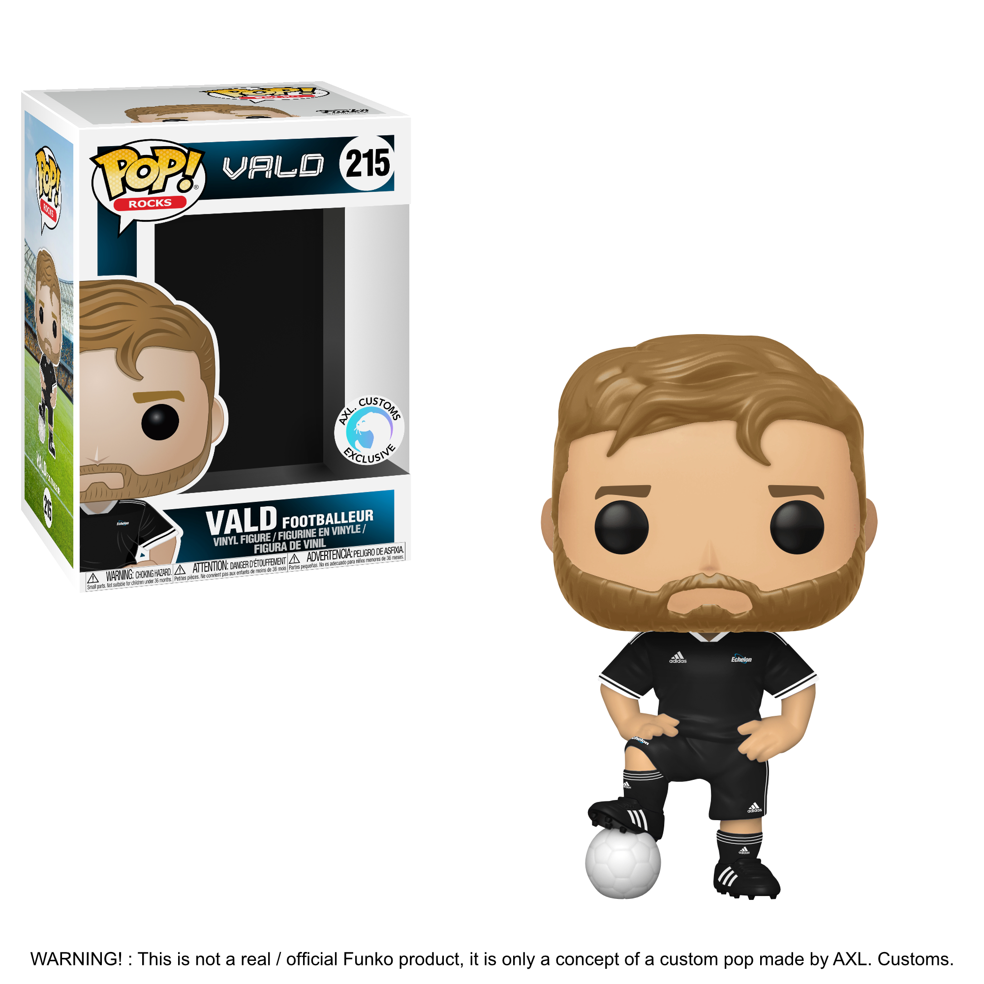 Glam Shot Vald (Footballeur) Custom Funko Pop