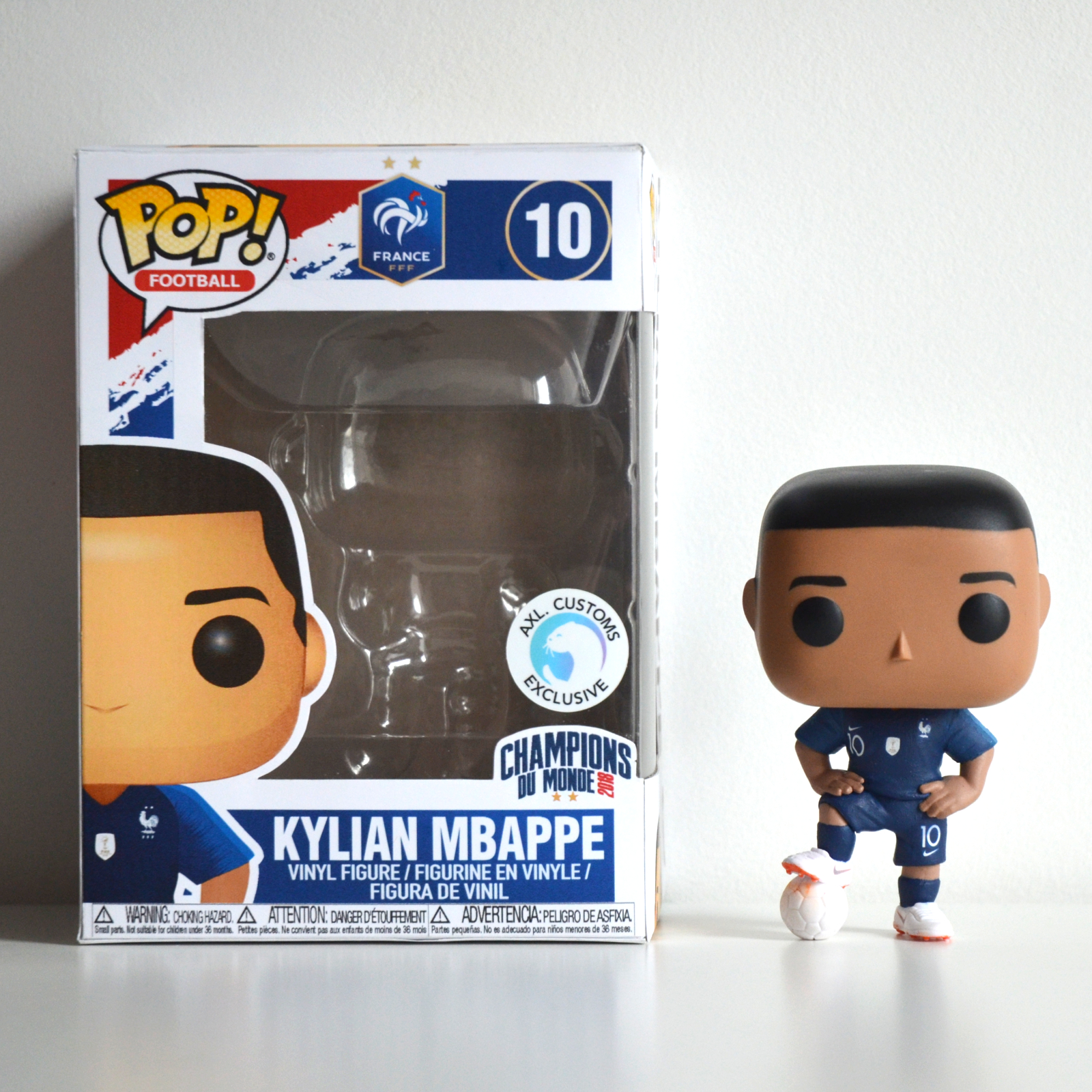 Front Shot Unboxed Équipe de France - Kylian Mbappé Custom Funko Pop