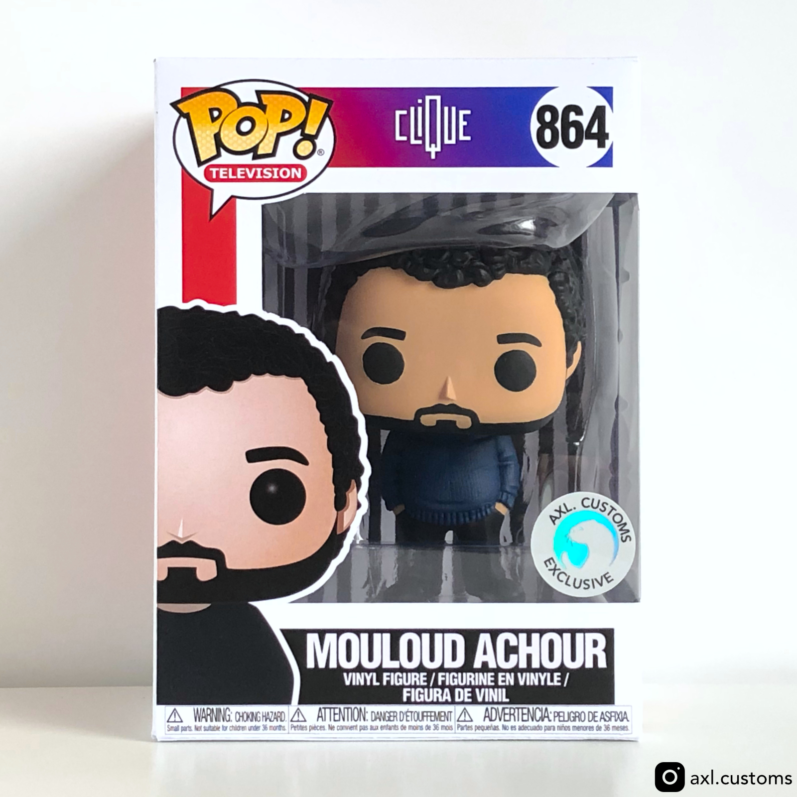 Front Shot Clique - Mouloud Achour Custom Funko Pop