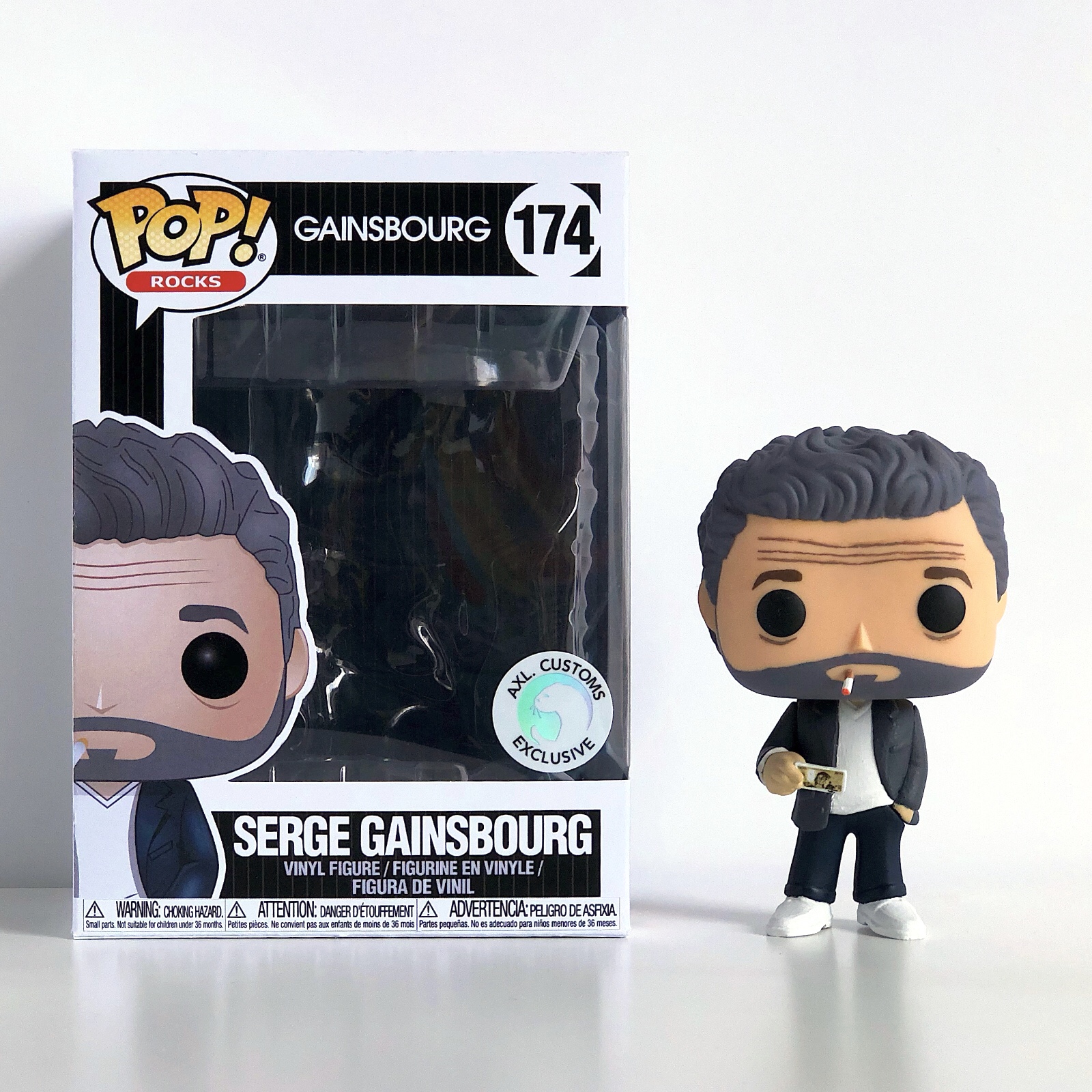 Front Shot Unboxed Serge Gainsbourg Custom Funko Pop