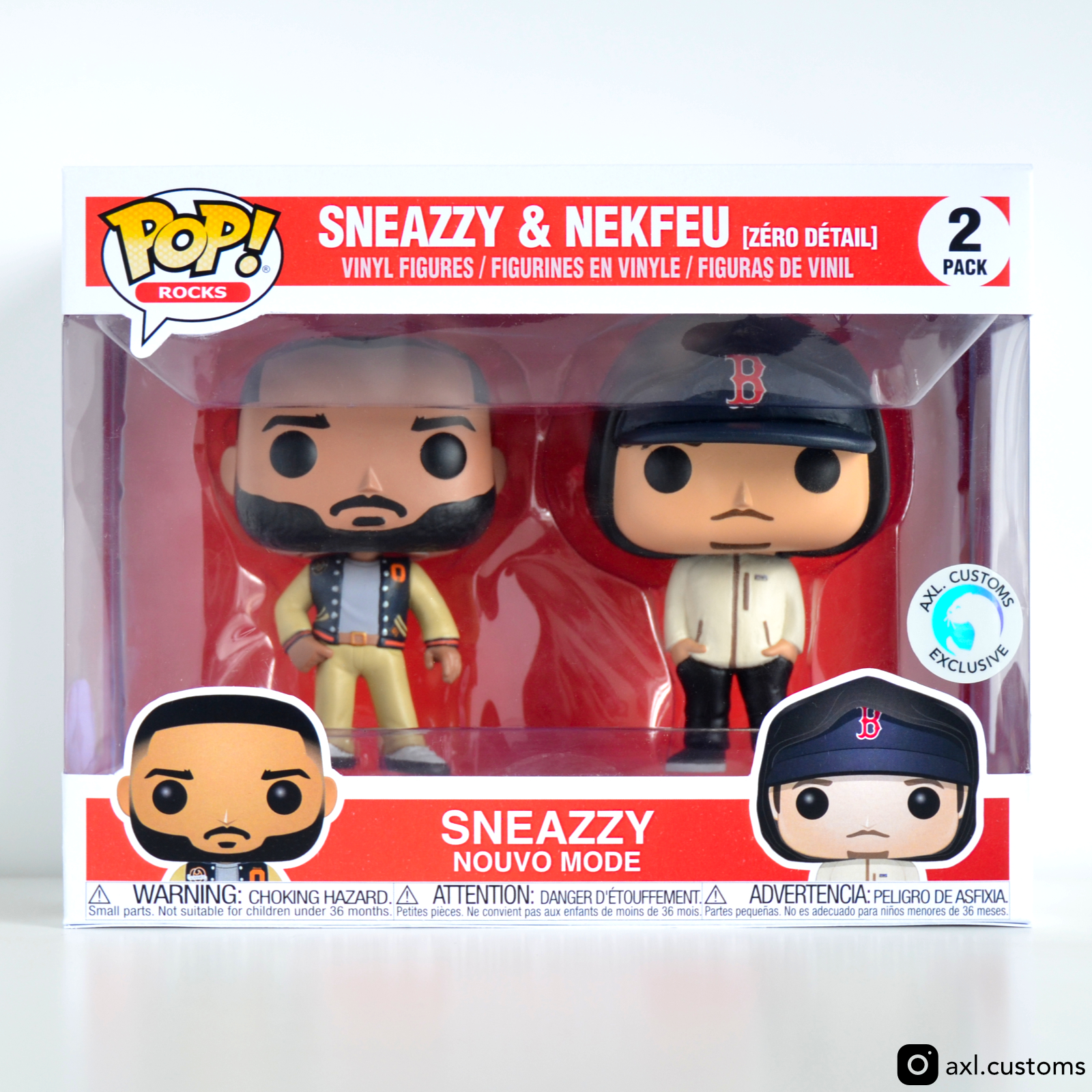 Front Shot Nouvo Mode - Sneazzy & Nekfeu (Zéro Détail) Custom Funko Pop