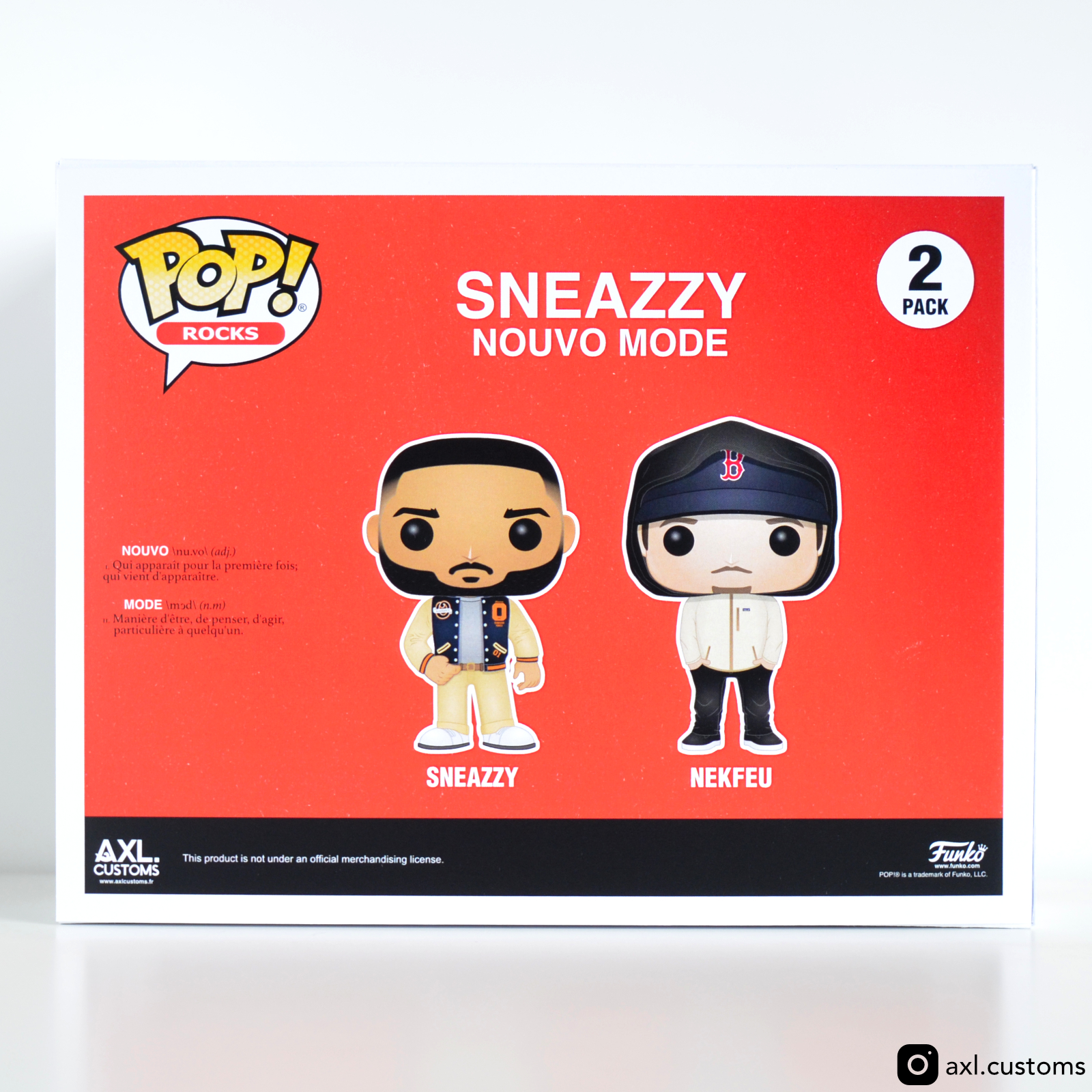 Back Shot Nouvo Mode - Sneazzy & Nekfeu (Zéro Détail) Custom Funko Pop